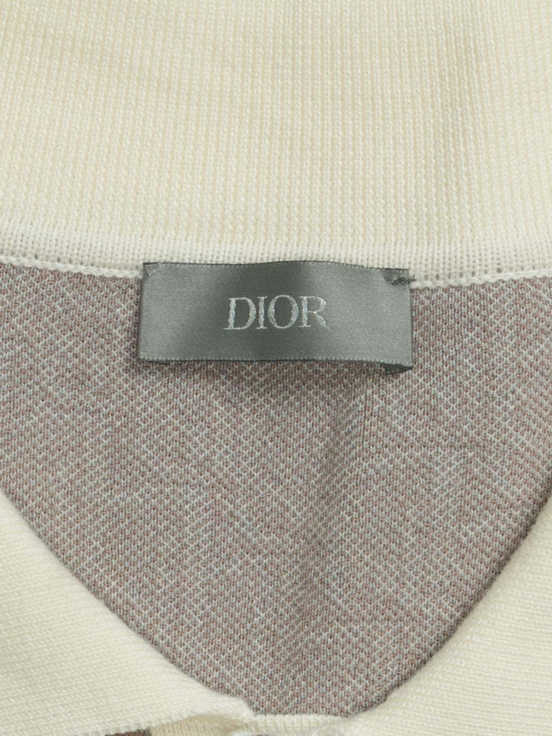 Dior	Oblique Polo Shirt	White/Blue/Brown