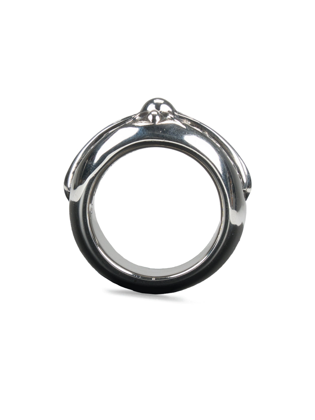 Classic Oval Cross Ring Silver