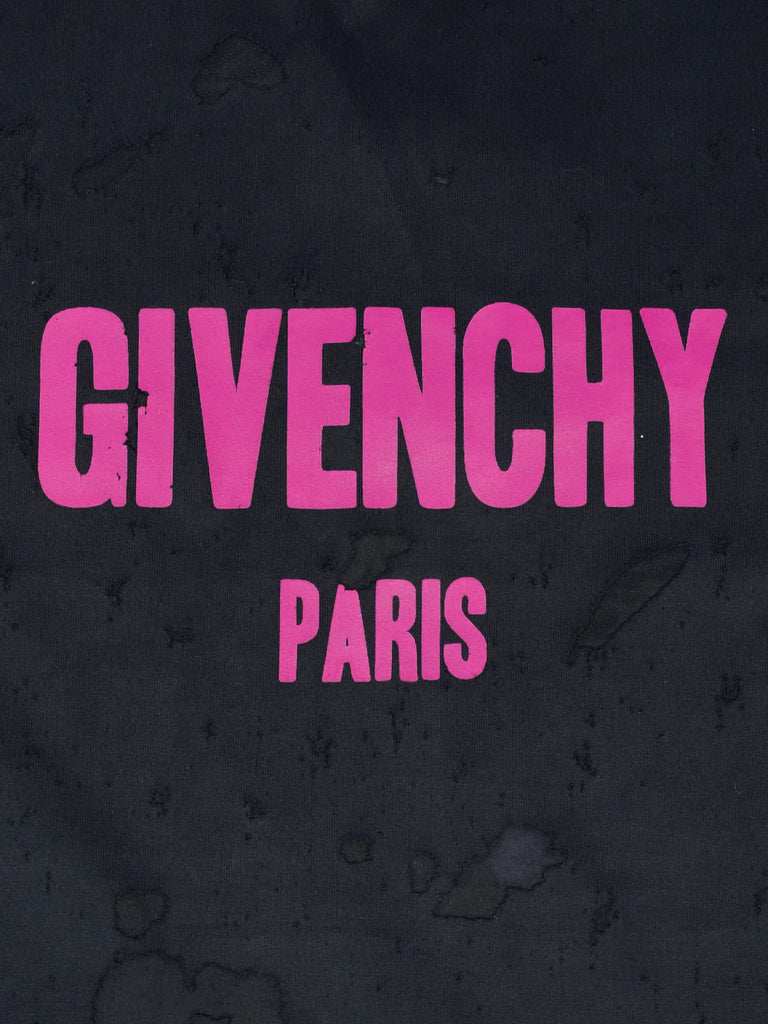 Givenchy Distressed T-Shirt Black/Pink