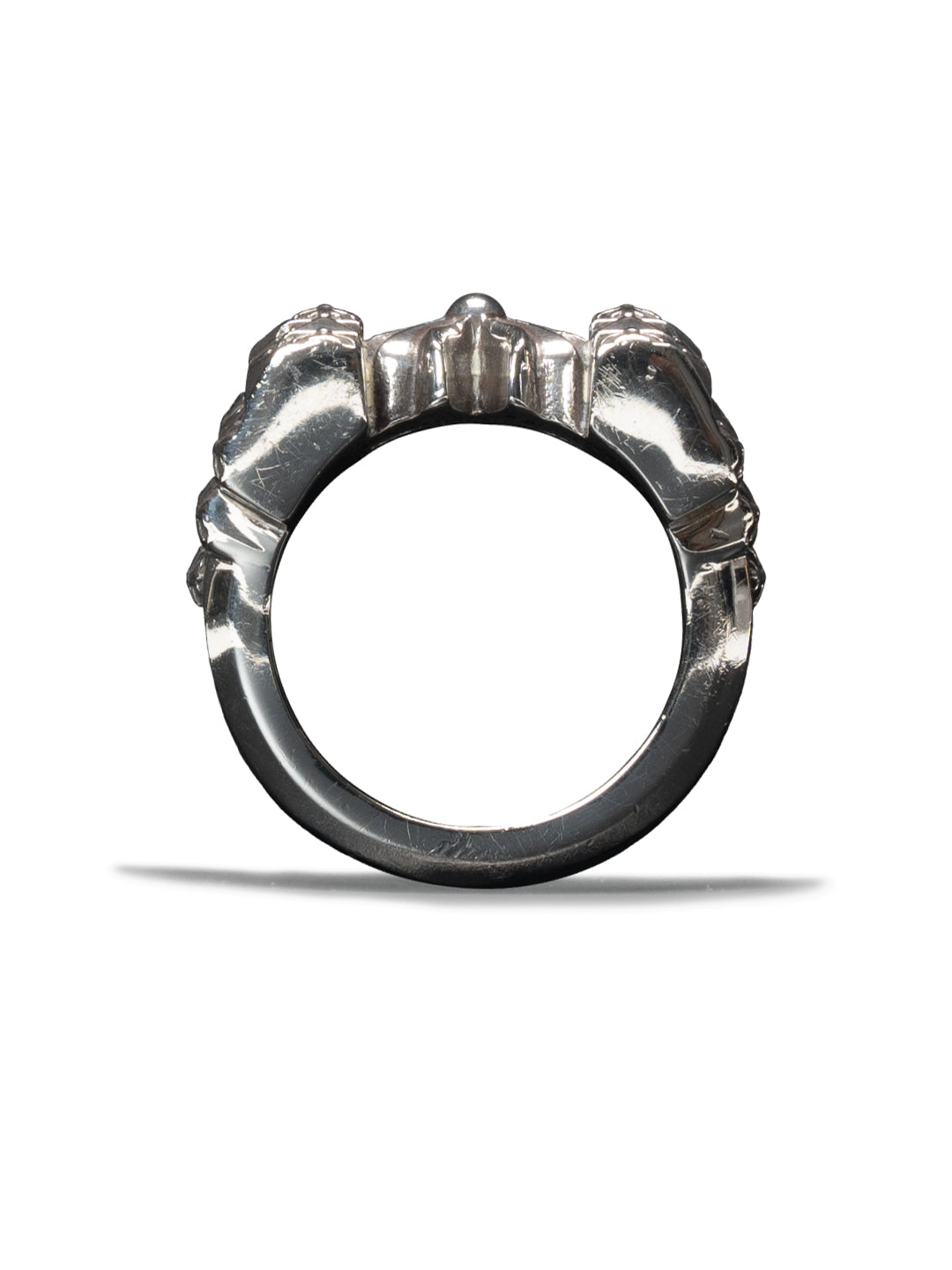 Chrome Hearts Deco Plus Ring Silver