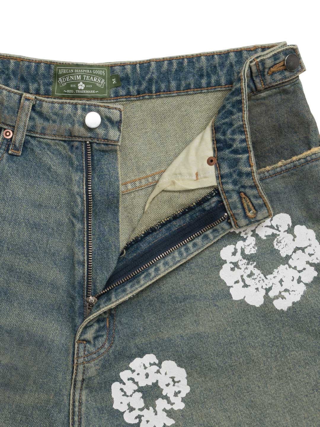 Denim Tears Wreath Short Dirty Wash