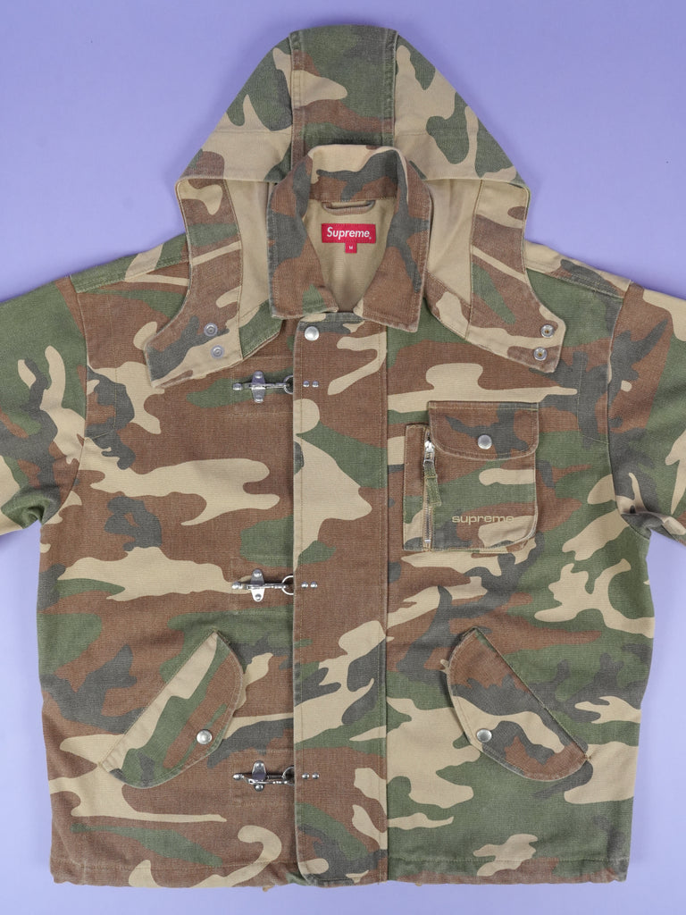 Supreme Canvas Clip Jacket Tan Camo