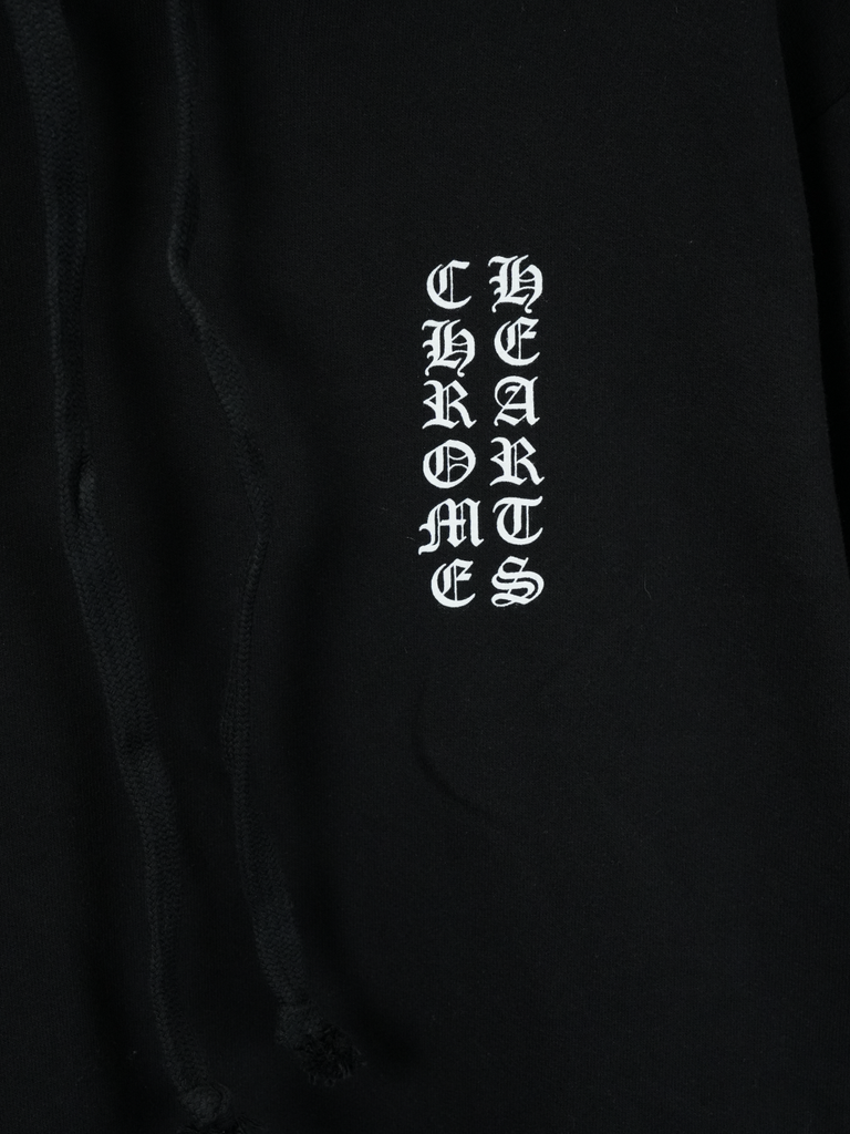 Chrome Hearts Flame Sleeve Hoodie Black