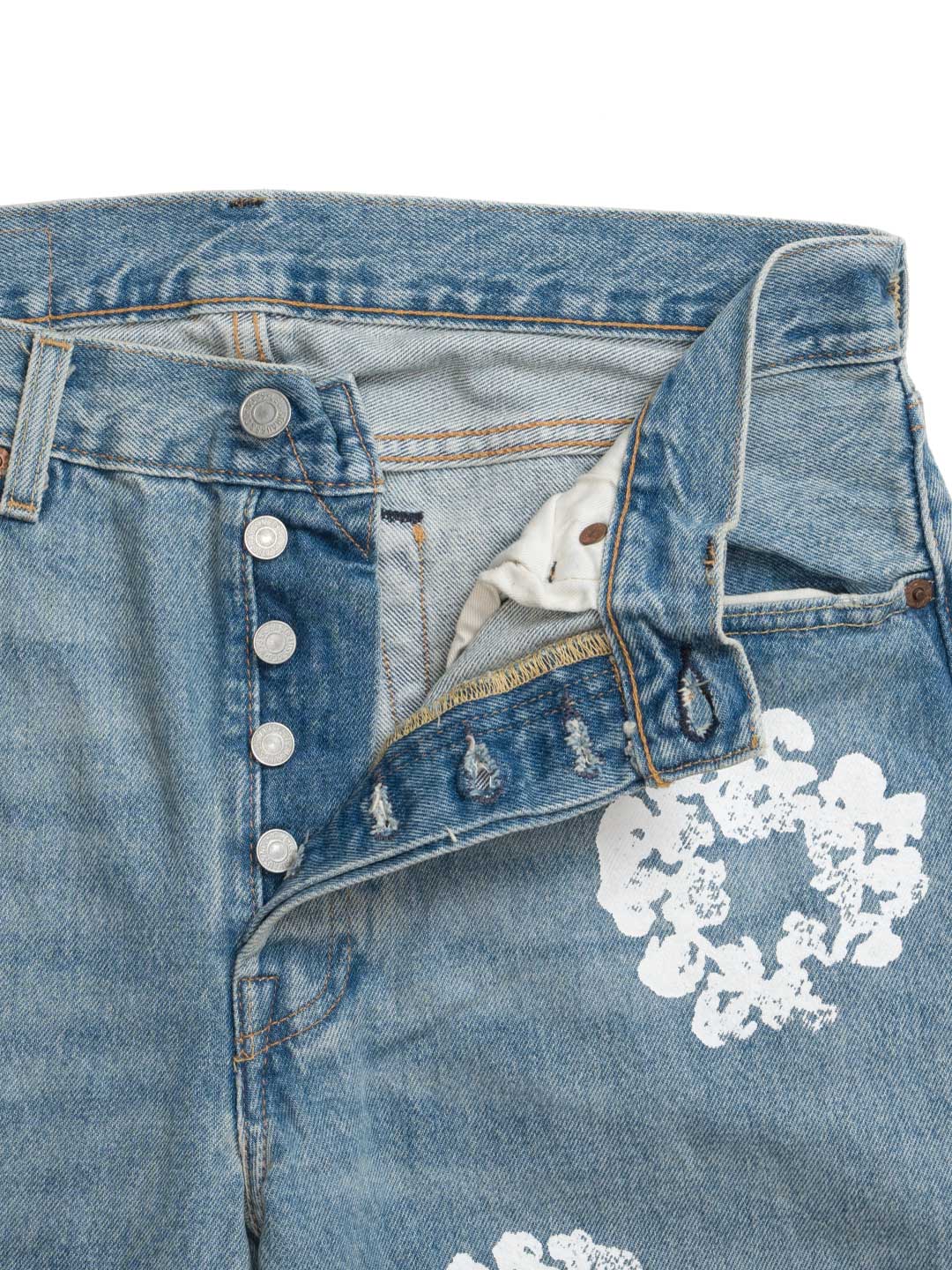 Denim Tears / Levi's 501 Cotton Wreath Jean Light Wash