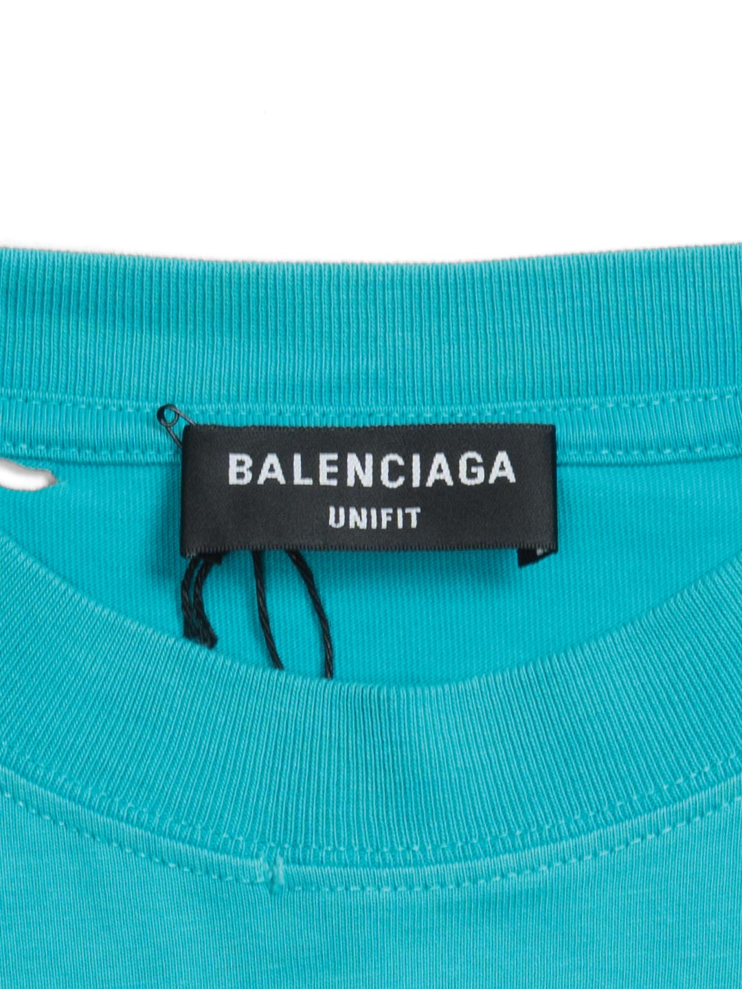 Balenciaga Caps Destroyed Flatground T-Shirt Blue