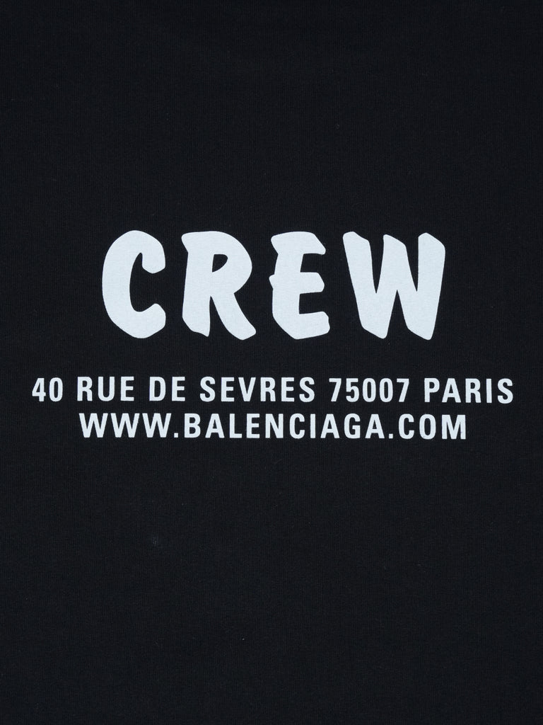 Balenciaga Crew Logo T-Shirt Black