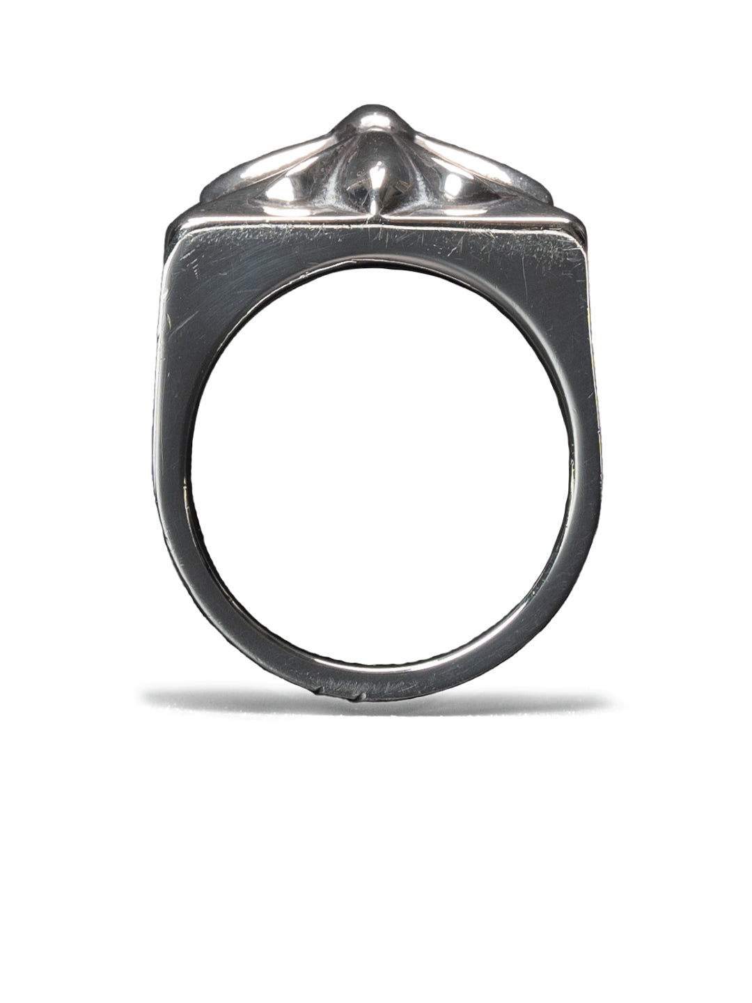 Chrome Hearts Plus Pyramid Ring Silver