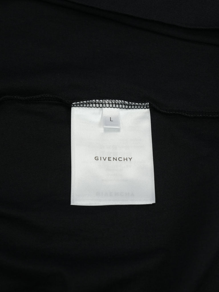 Givenchy College Logo Embroidered T-Shirt Black