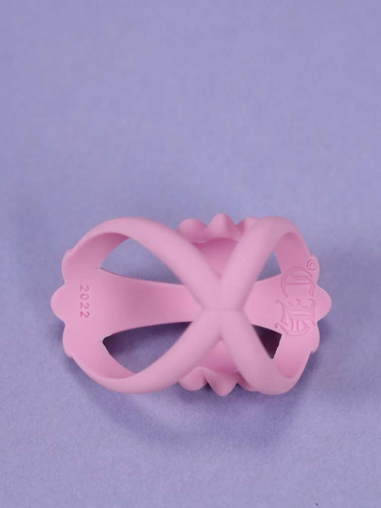 Chrome Hearts Silicone Infinity Cross Ring Pink