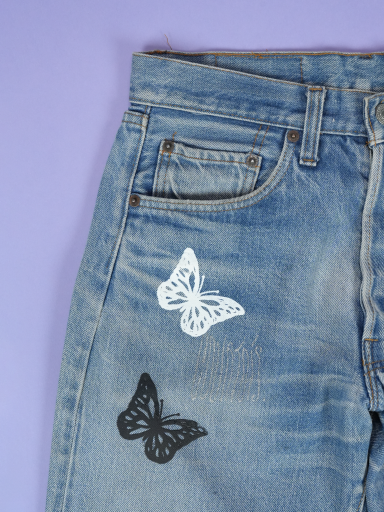 About Dreams Levi's Butterfly Jeans Blue