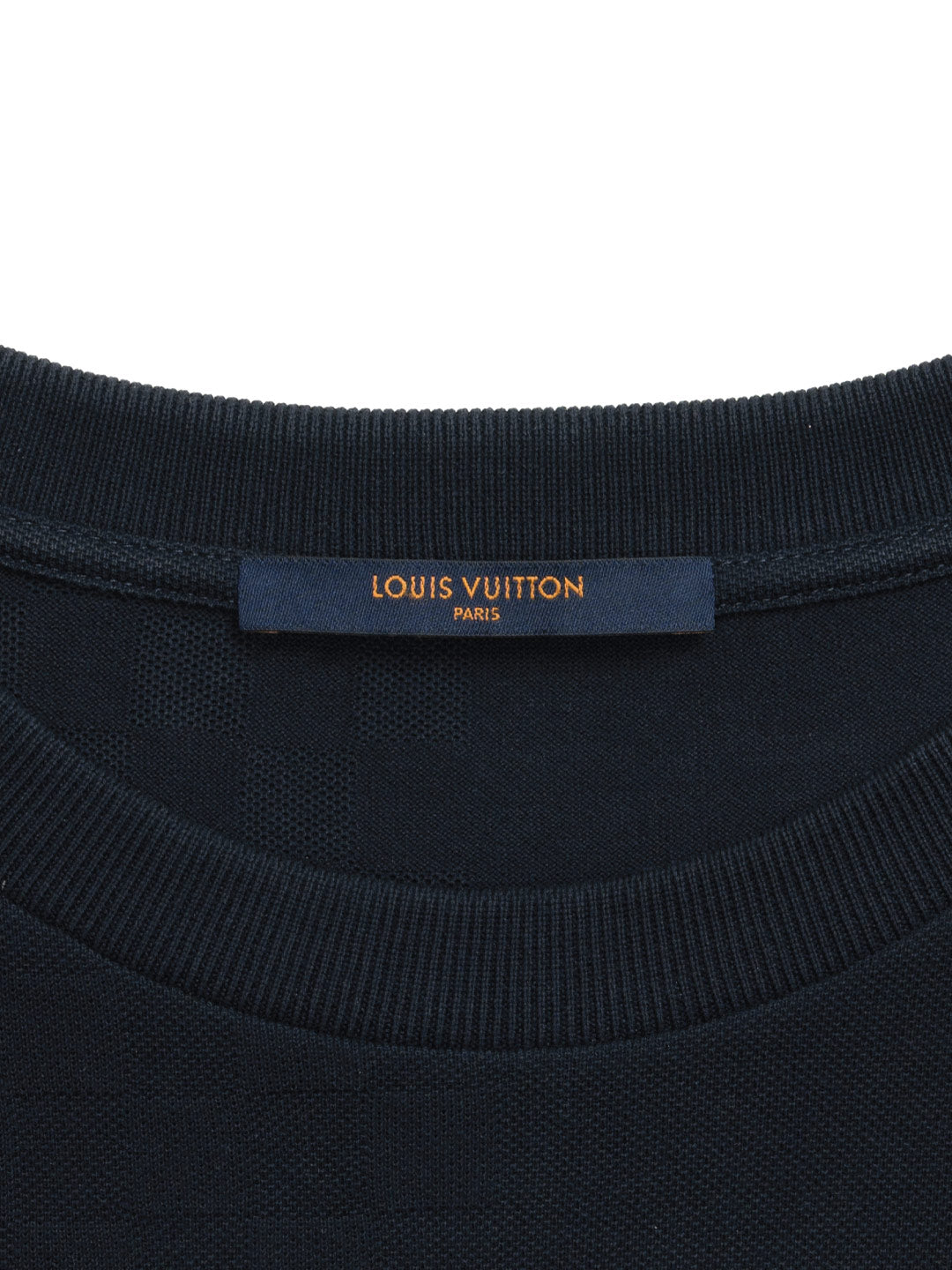 Louis Vuitton	Half Damier Pocket T-Shirt	Blue