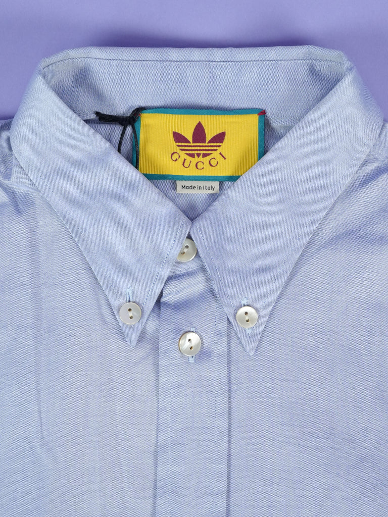 Gucci / Adidas Oxford Cotton Shirt Light Blue