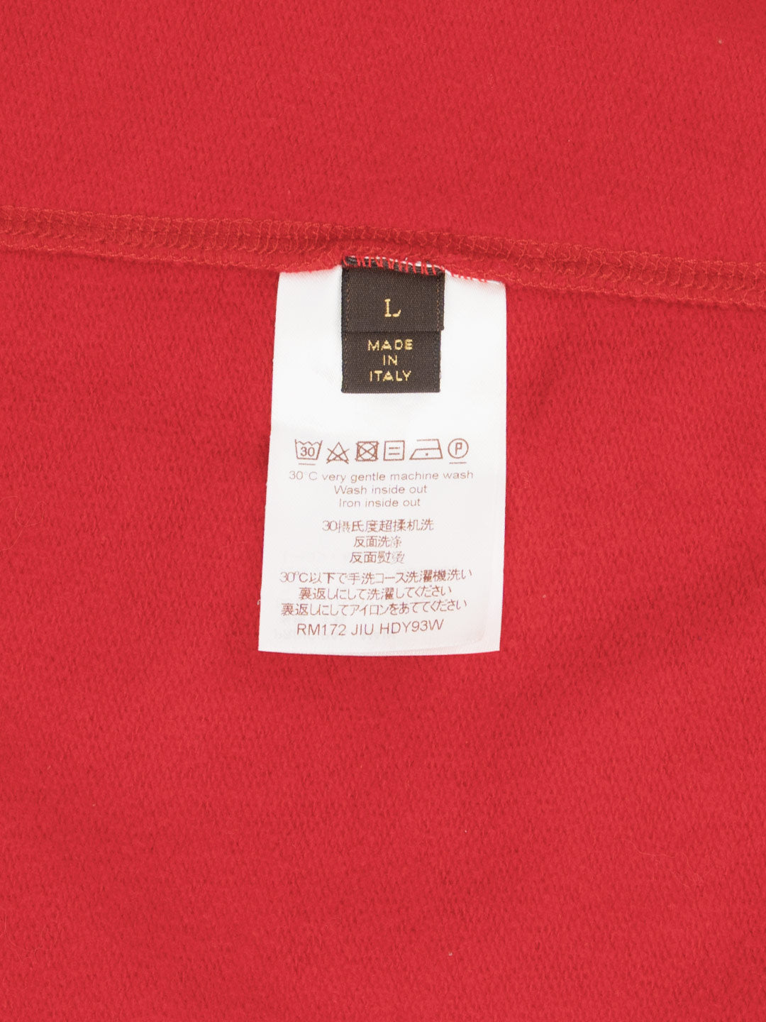 Louis Vuitton / Supreme Arc Logo Crewneck Red