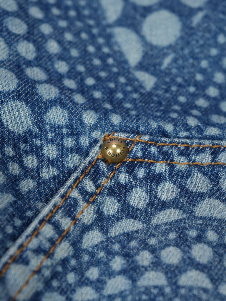 Louis Vuitton / Yayoi Kusama All Over Pumpkin Denim Blouson Blue