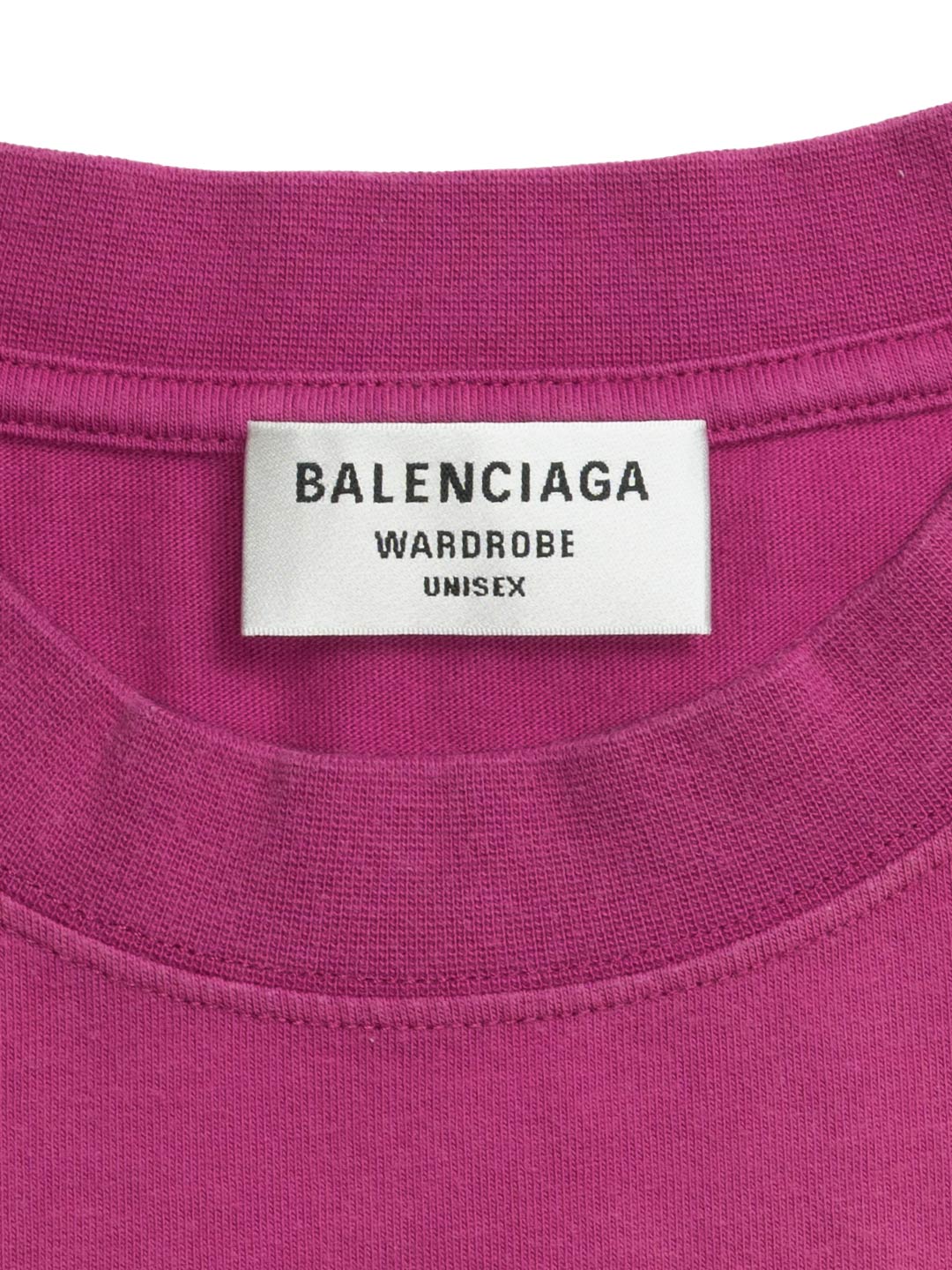 Balenciaga Embroidered Political Campaign Vintage T-Shirt	Dark Fuschia