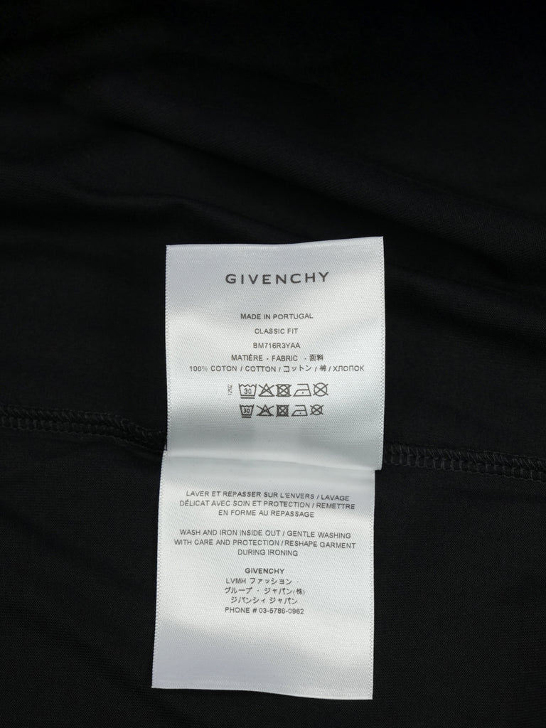 Givenchy College Logo Printed T-Shirt Black