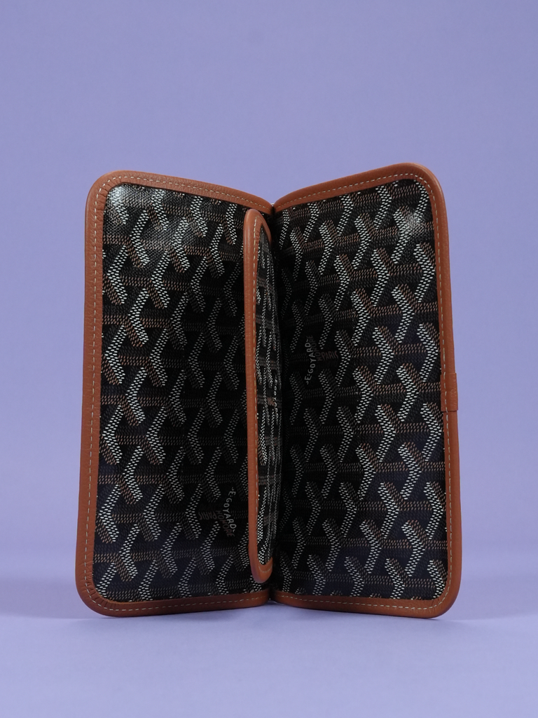 Goyard Plumet Pocket Wallet Black Tan