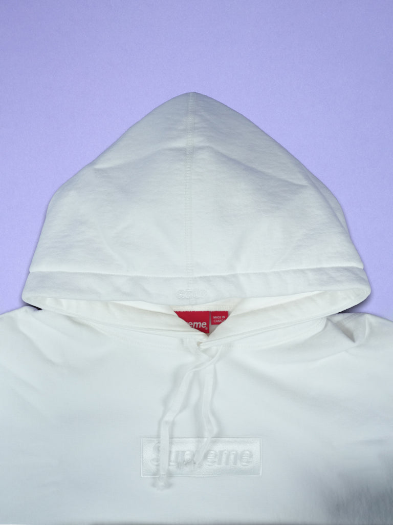 Supreme Box Logo Hooded Sweatshirt (FW23) White