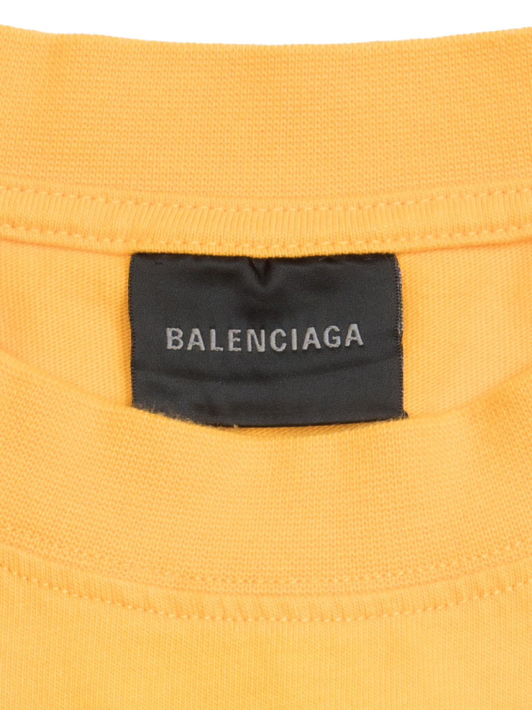 Balenciaga Bleed Logo Sharpie T-Shirt Yellow