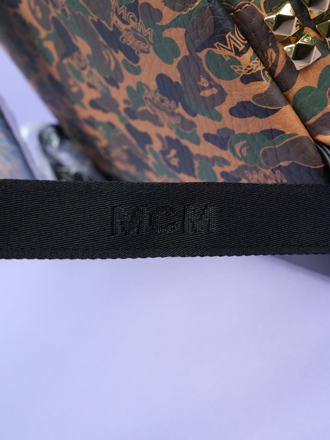 Bape / MCM Stark Backpack Visetos Camo