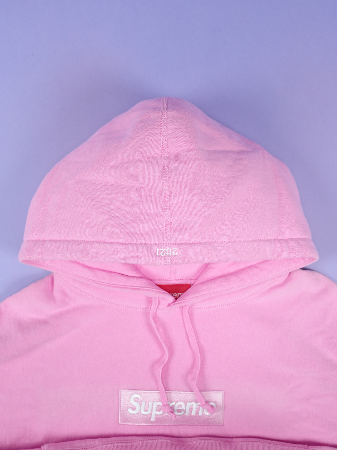 Supreme Box Logo Hooded Sweatshirt (FW21) Pink