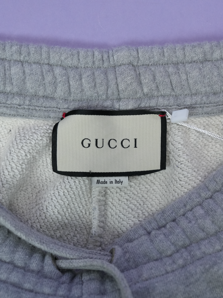 Gucci Stripe Cotton Jogging Pants Grey