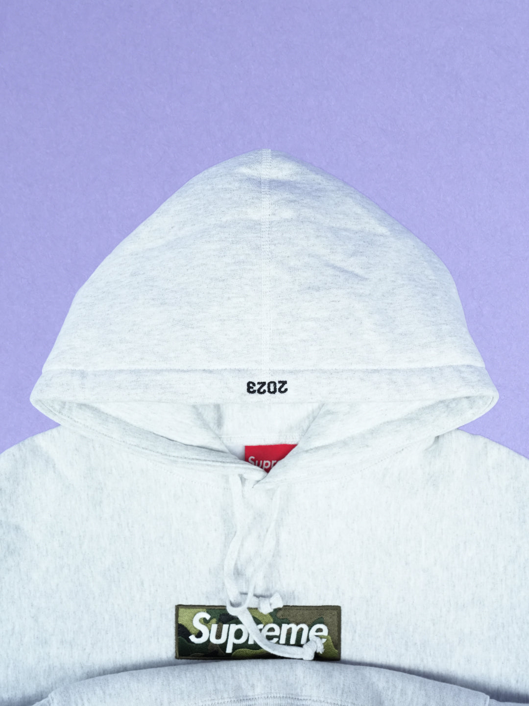 Supreme Box Logo Hooded Sweatshirt (FW23) Ash Grey