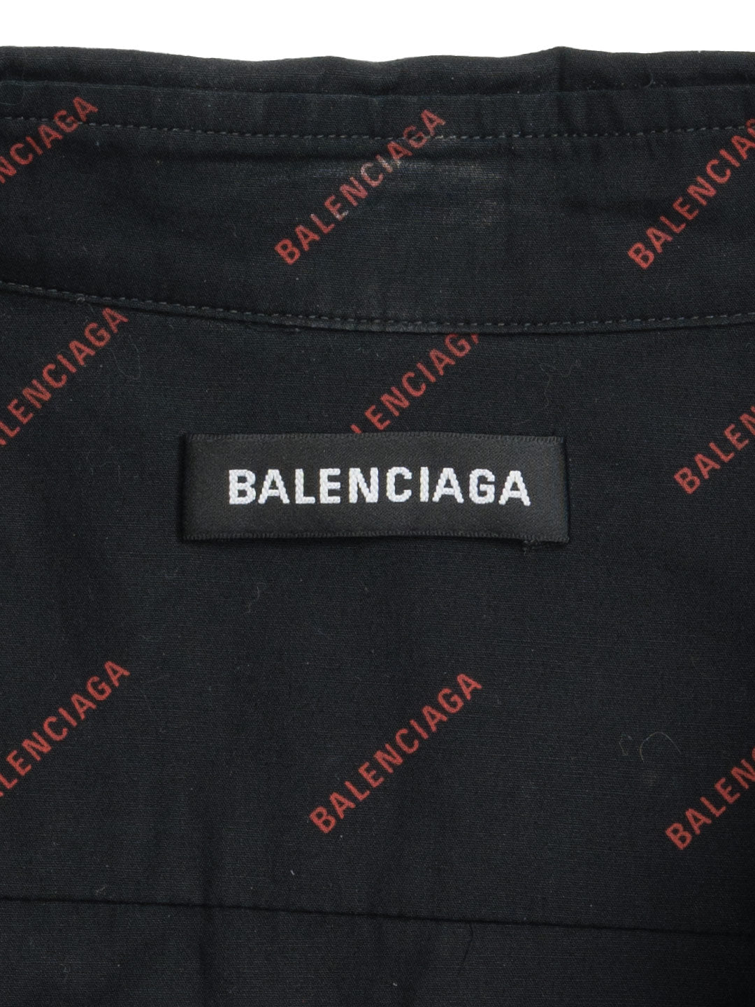 Balenciaga All Over Logo Shirt Black/Red