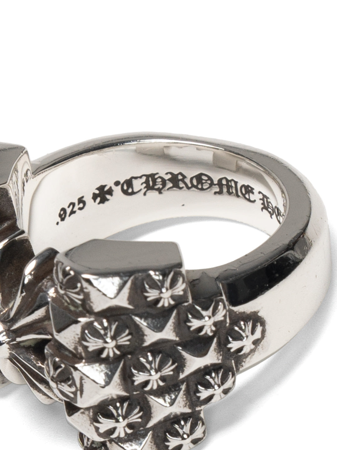 Chrome Hearts Deco Plus Ring Silver