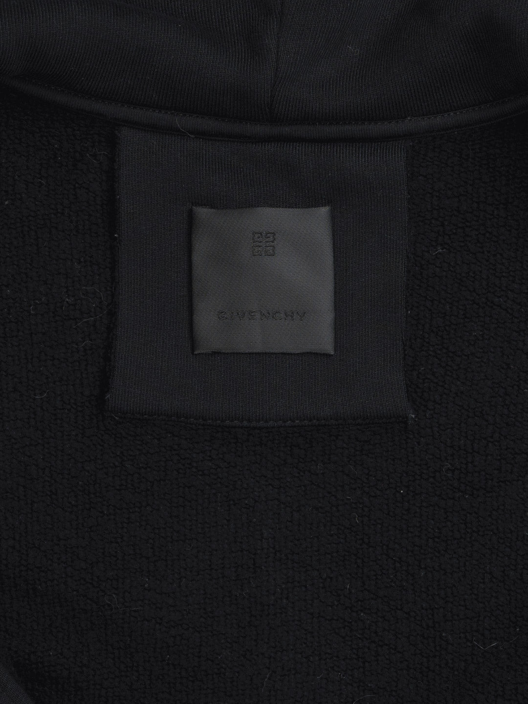 Givenchy Padlock Detail Zip Up Hoodie Black