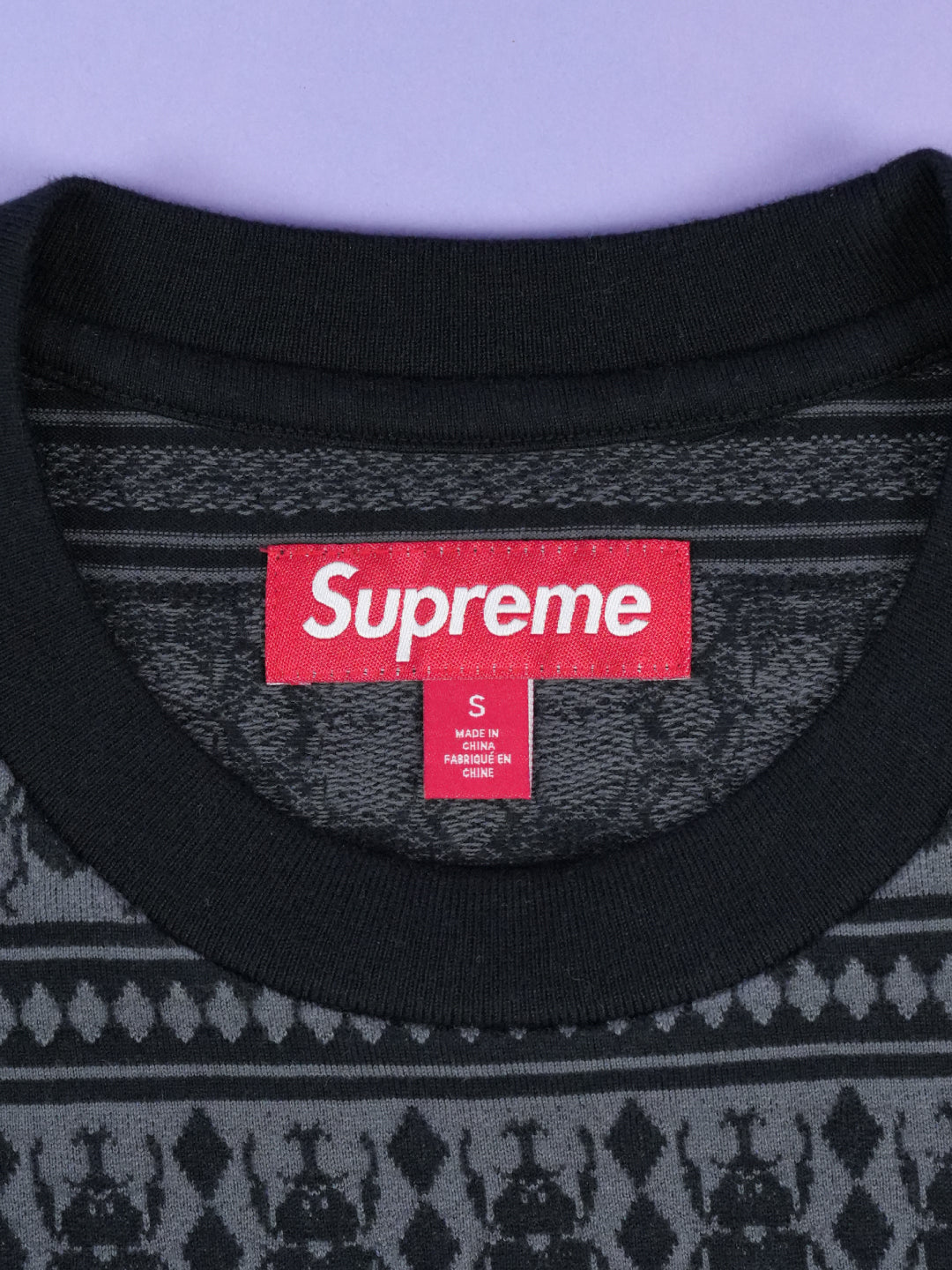 Supreme Jacquard Scarab S/S Top Black