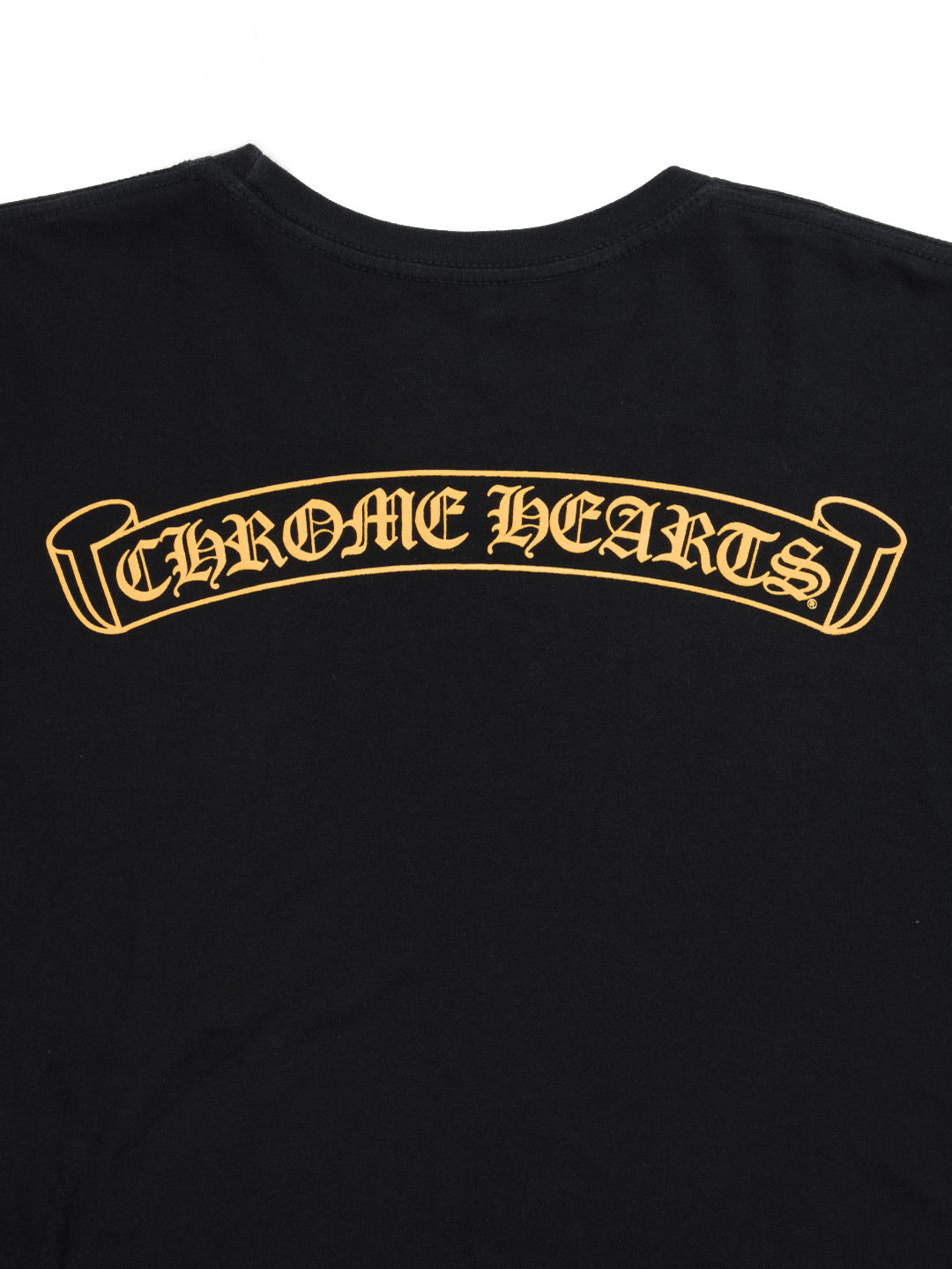 Chrome Hearts Scroll Logo T-Shirt Black/Yellow