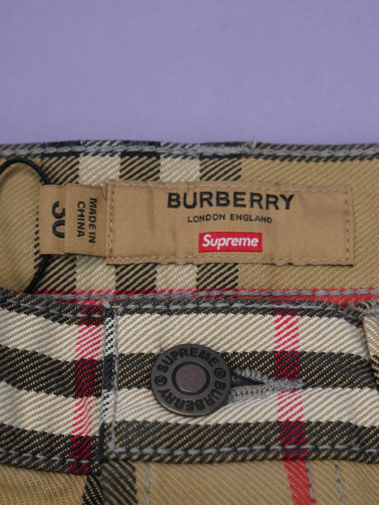 Supreme / Burberry Regular Jean Beige