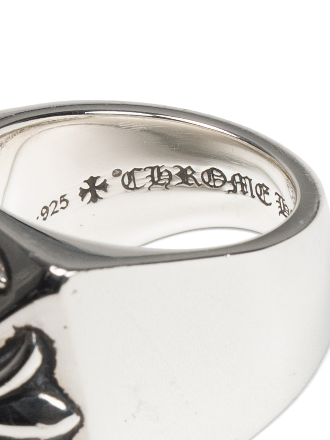 Chrome Hearts Plus Pyramid Ring Silver