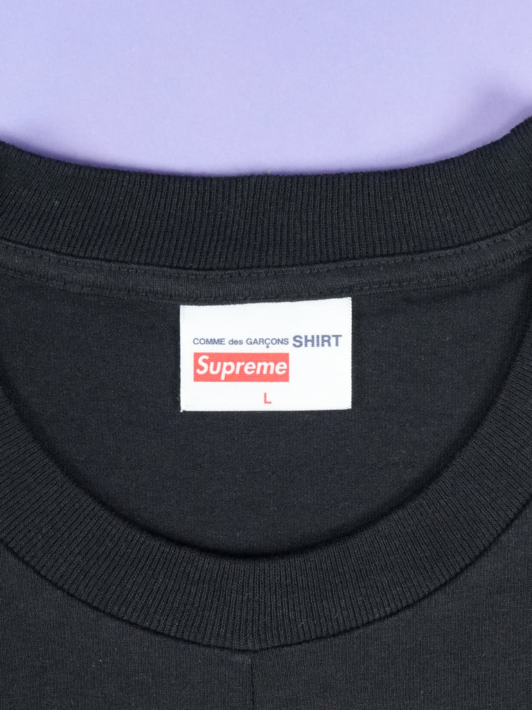 Supreme / CDG Split Box Logo Tee Black