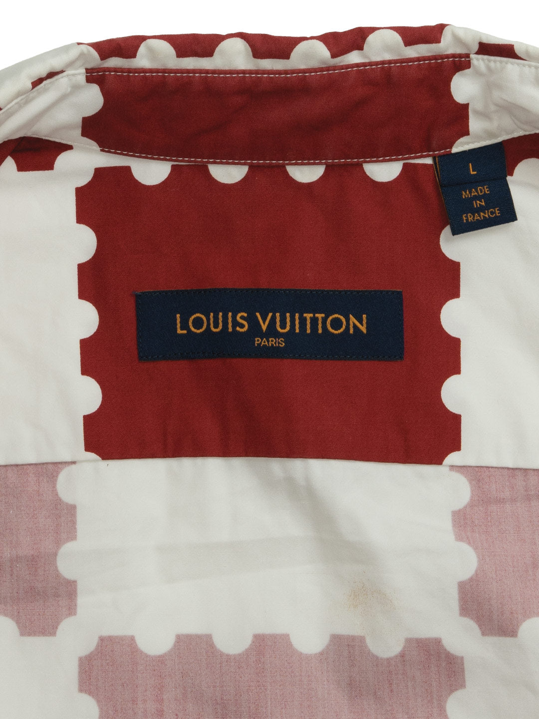 Louis Vuitton	/ Nigo Giant Damier Shirt Garnet Red