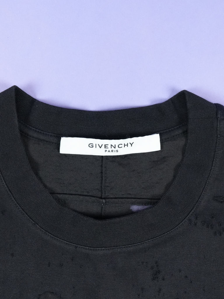 Givenchy Distressed T-Shirt Black/Pink