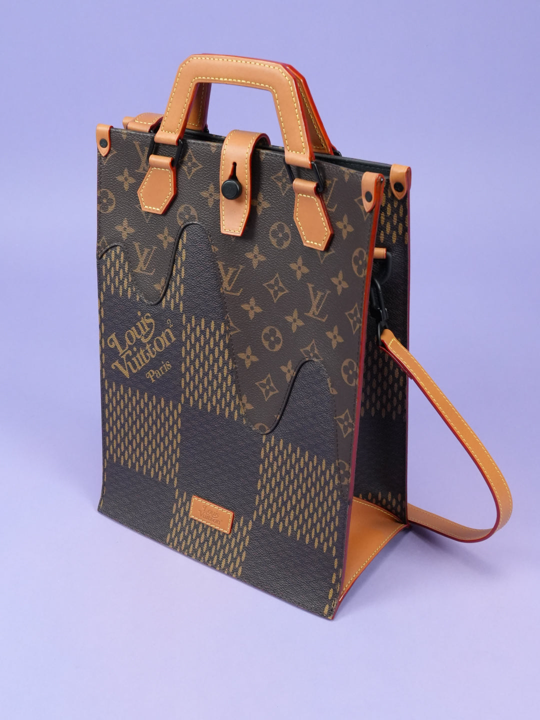 Louis Vuitton / Nigo Tote Damier Ebene Giant Mini