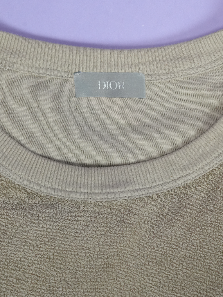 Dior Terry Toweling T-Shirt Brown