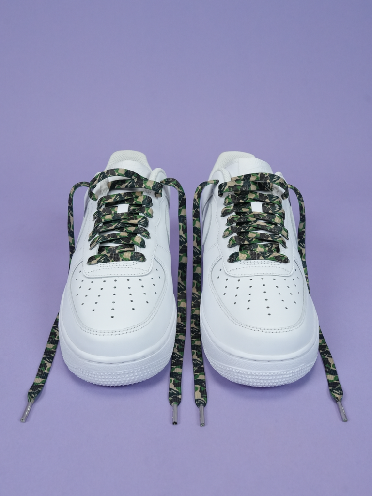 Bape / Kixsix ABC Camo Shoelace Green