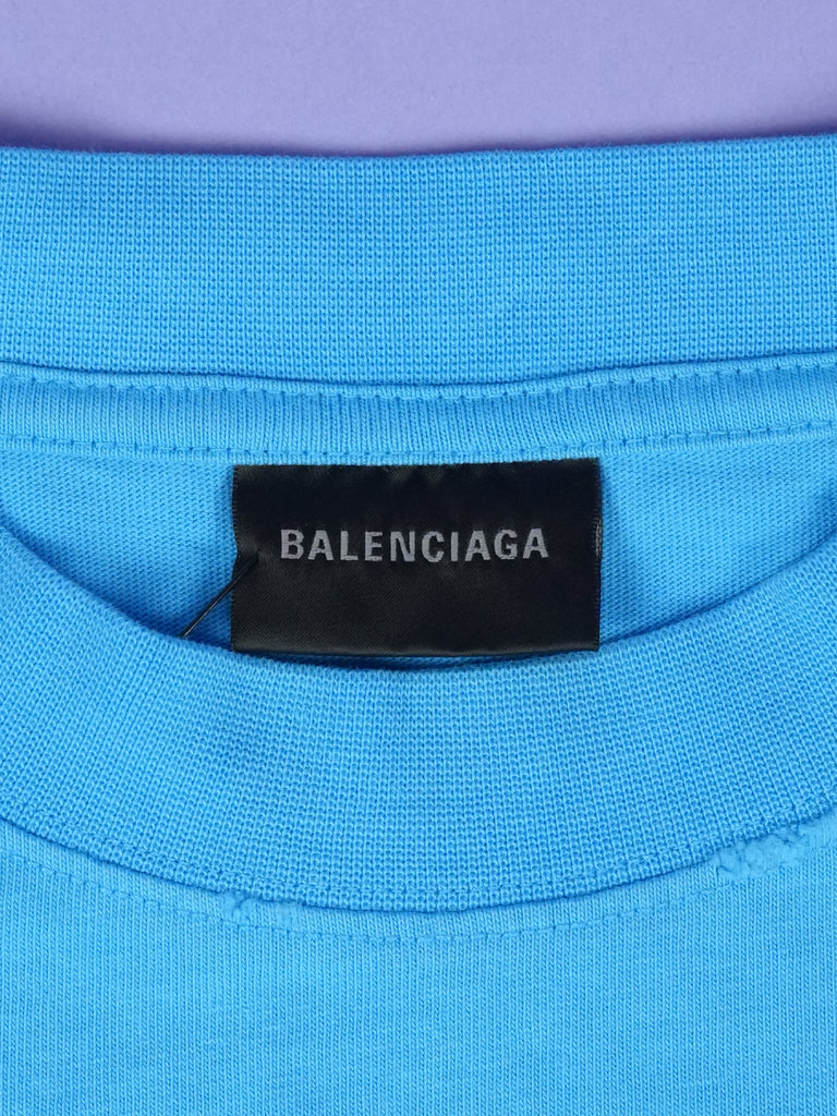 Balenciaga Political Campaign T-Shirt Blue