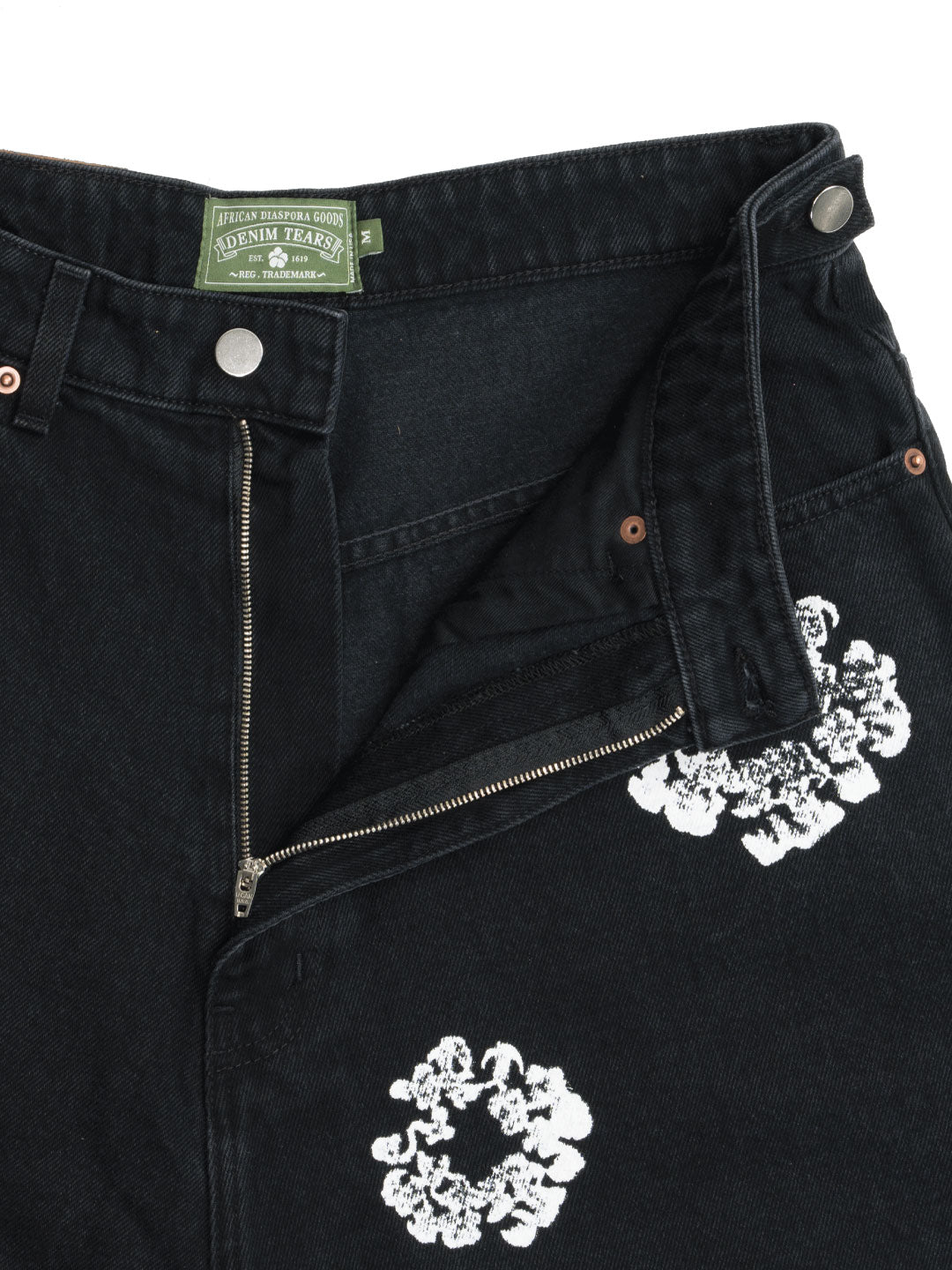 Denim Tears The Cotton Wreath Jean Short Black