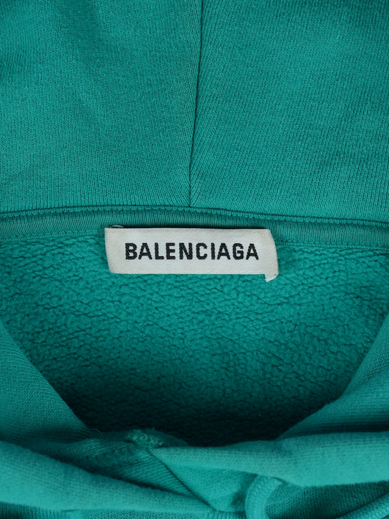 Balenciaga Paris Flag Hoodie Green