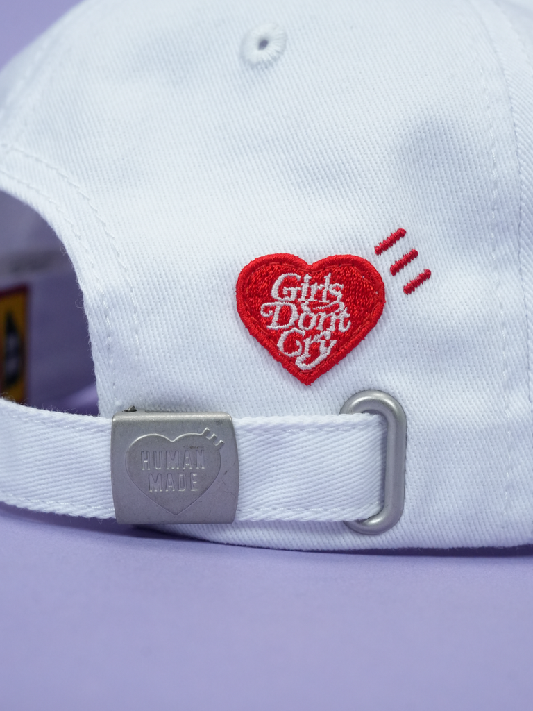 Human Made / Girls Don't Cry 6 Panel Cap #2 White/Red