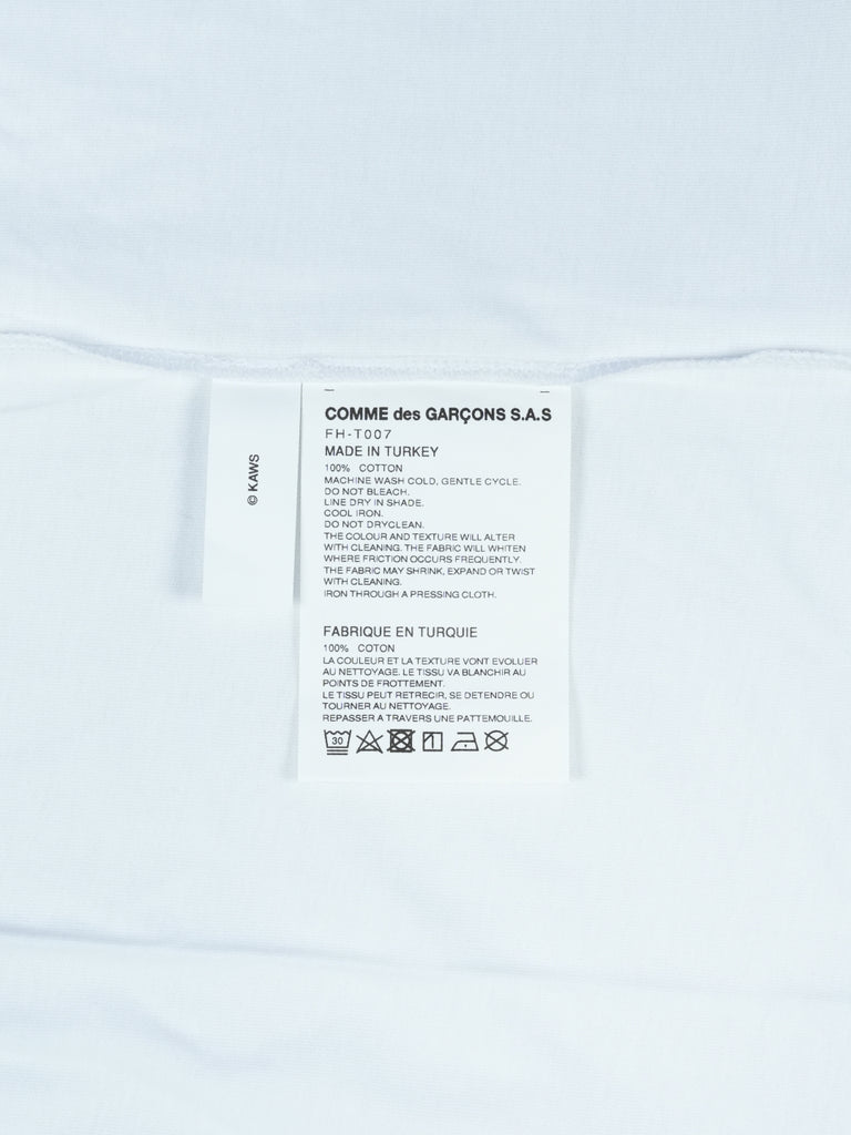 CDG / Kaws T-Shirt White/Black