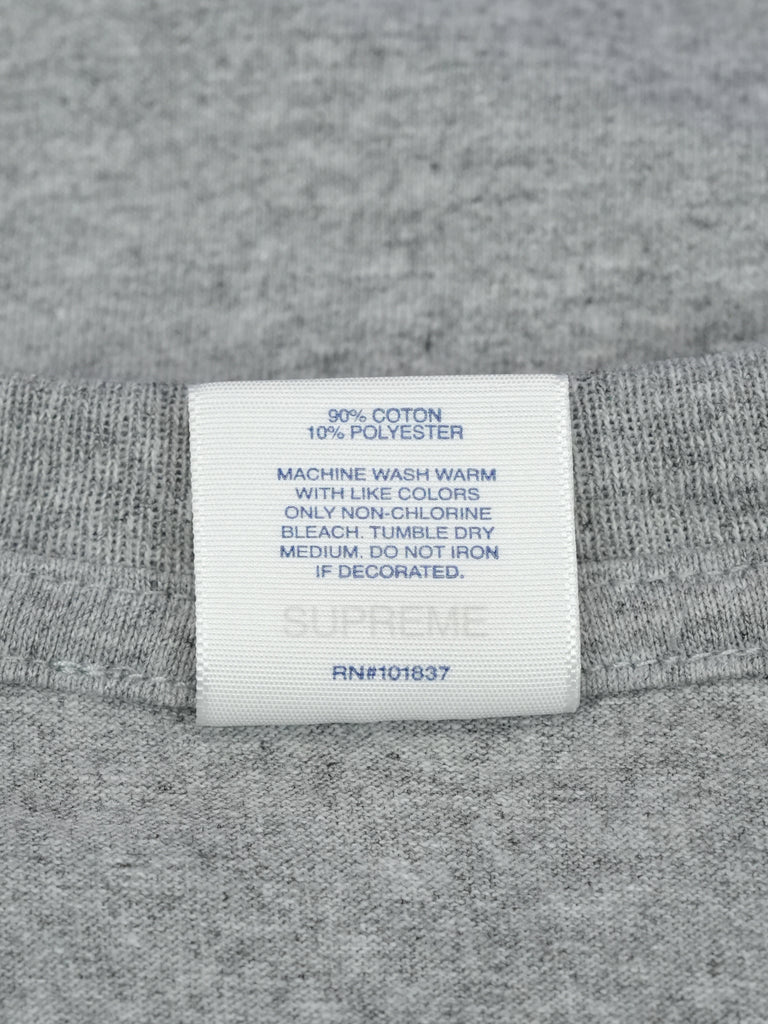 Supreme / Emilio Pucci Box Logo Tee Heather Grey/Black