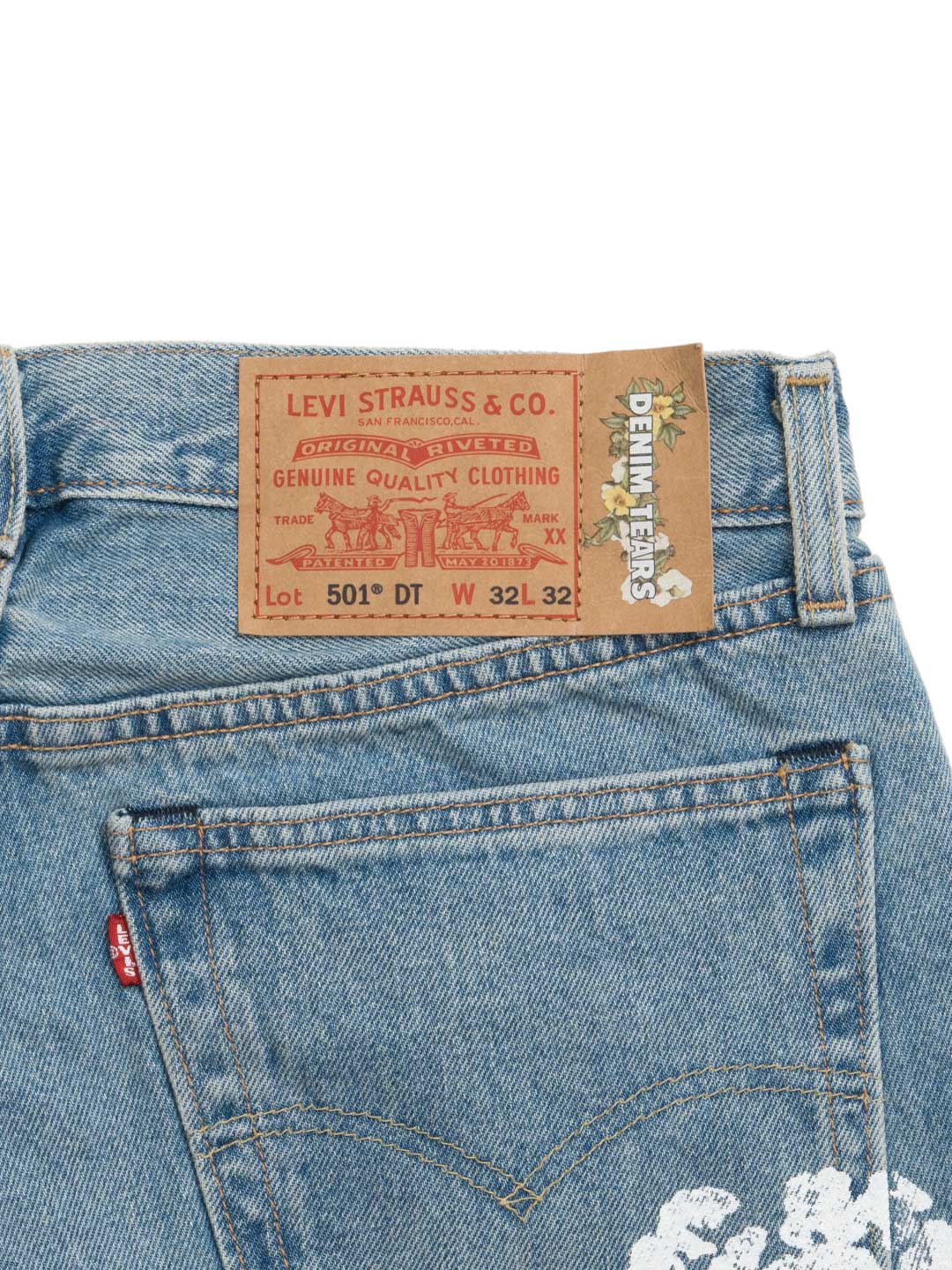 Denim Tears / Levi's 501 Cotton Wreath Jean Light Wash