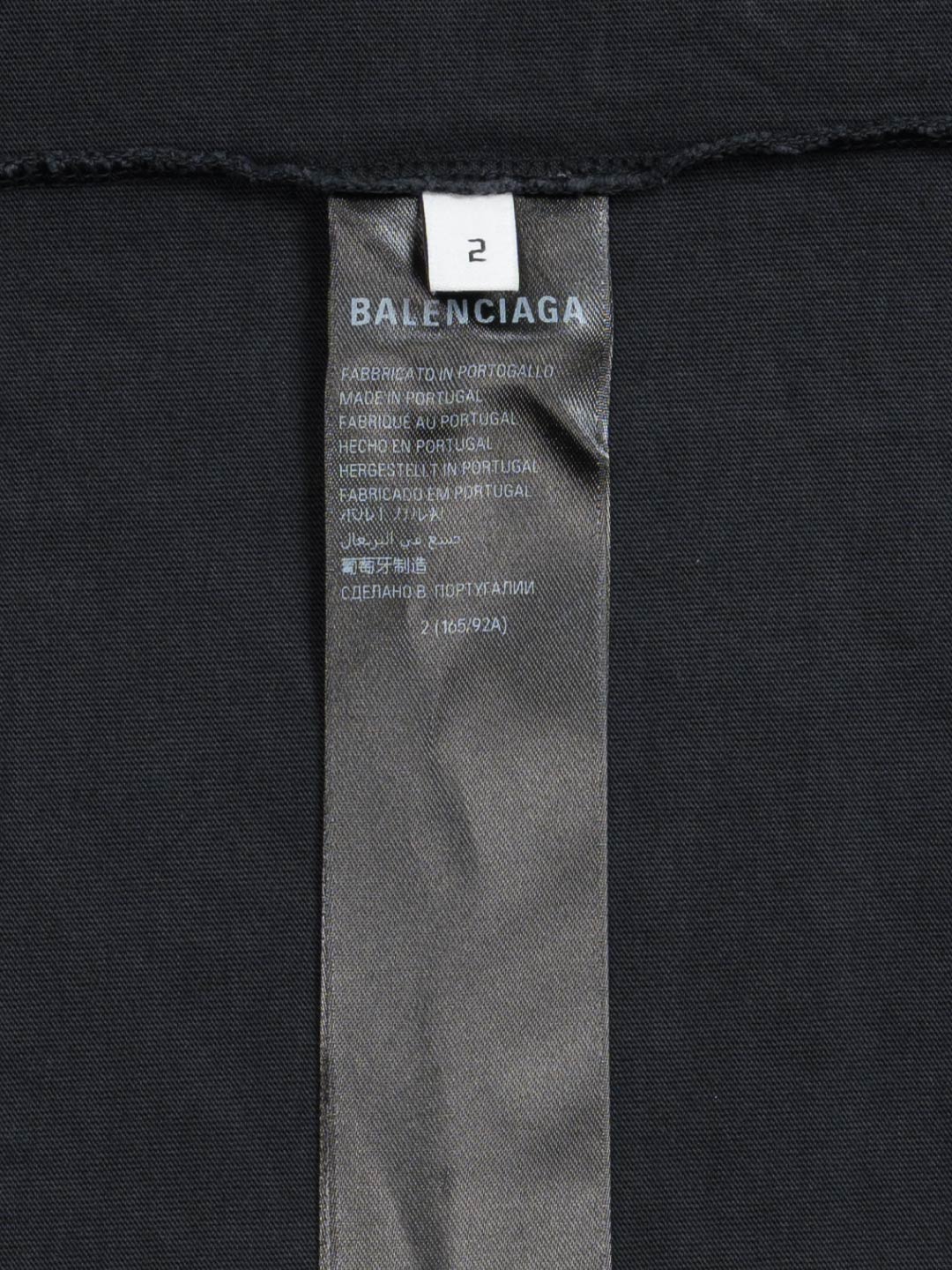 Balenciaga Pierced T-Shirt Black