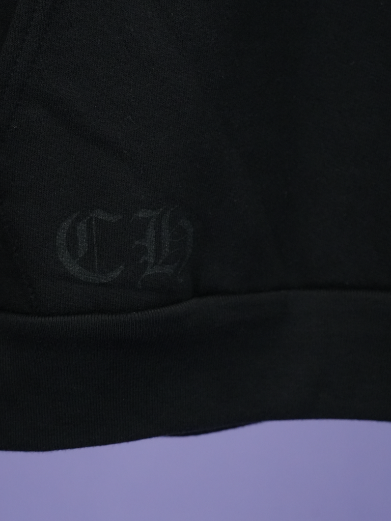 Chrome Hearts Flame Sleeve Hoodie Black