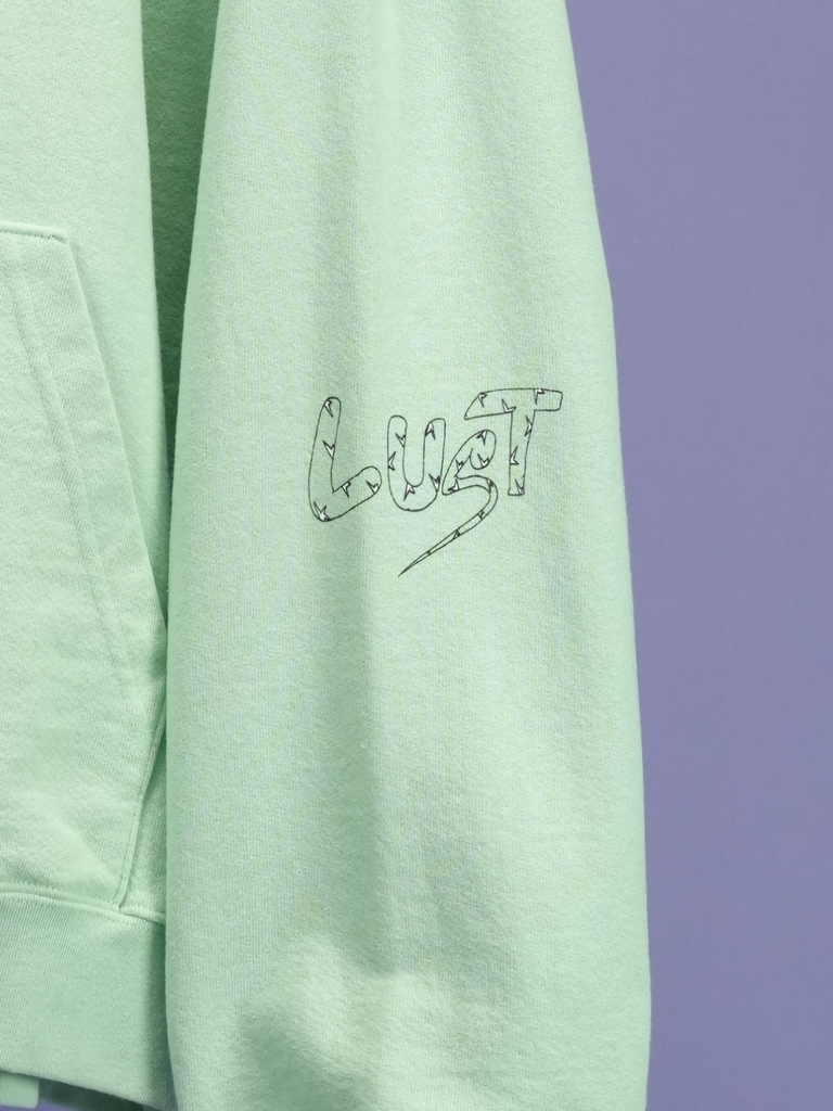 Chrome Hearts Matty Boy Lust Crewneck Hoodie Seafoam